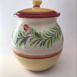 SLAH Siena 9”x 9” Canister EUC Display Handpainted